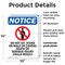 Signmission Do Not Sit Stand, 10 in W x Rectangle, Plastic OS-2PACK-NS-P-1014-V-11366 - alternate 5